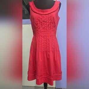 Elegant Pinkish/coral Sleeveless Dress\